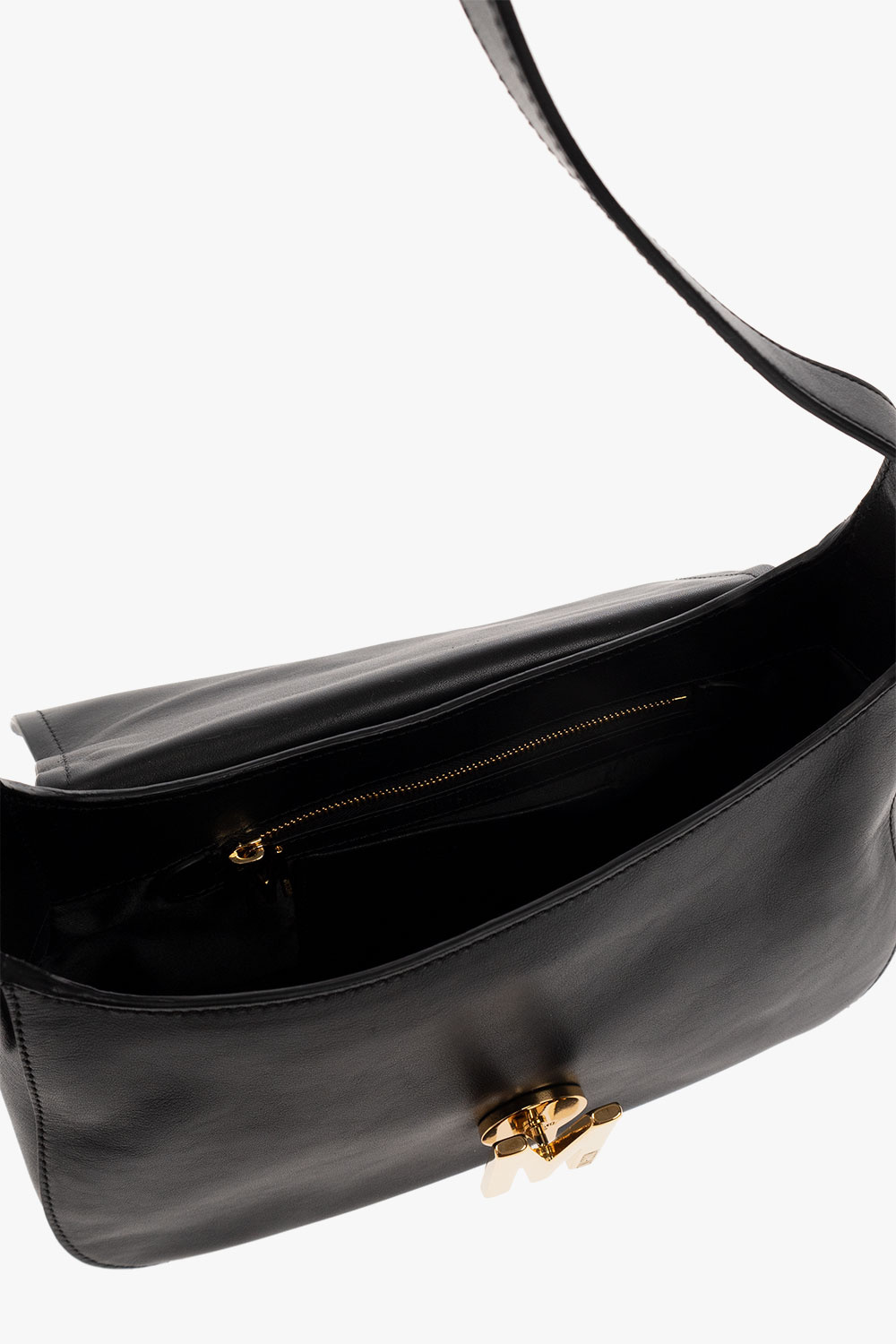 Black leather Butterfly medium hobo bag | Marni
